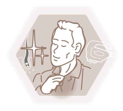 Icon gepflegter Mann