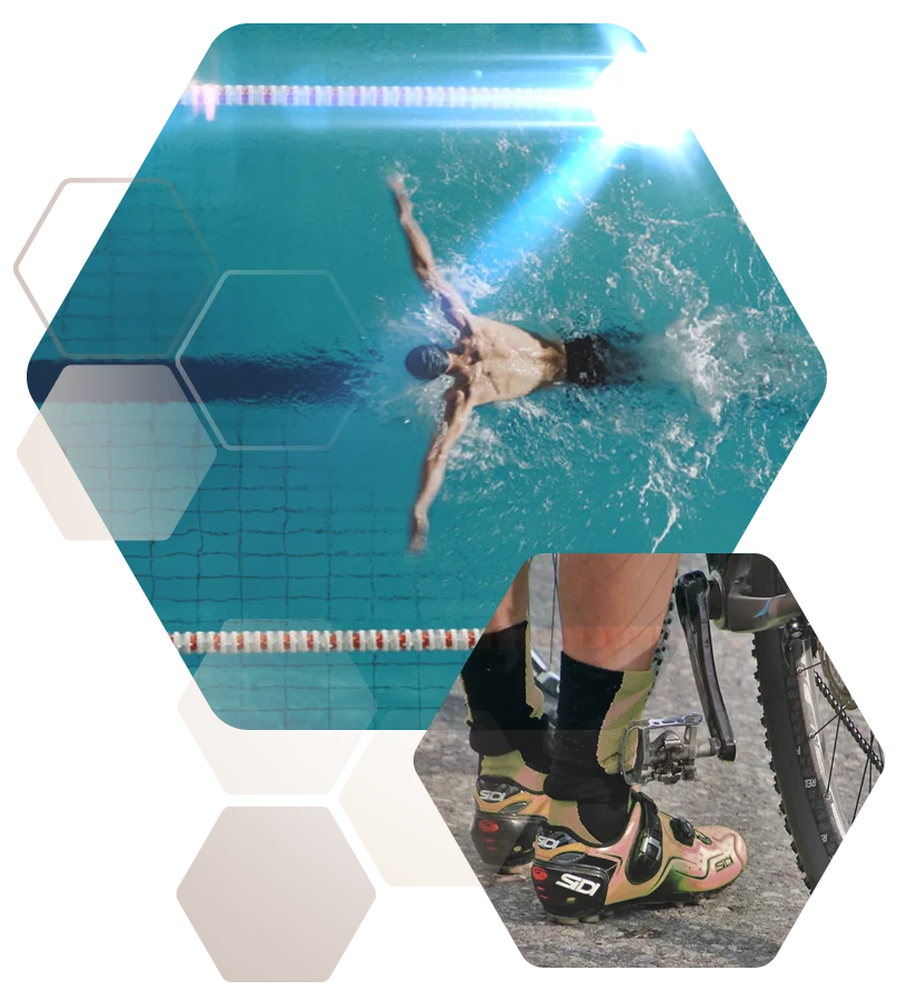 Waben sportlicher Mann