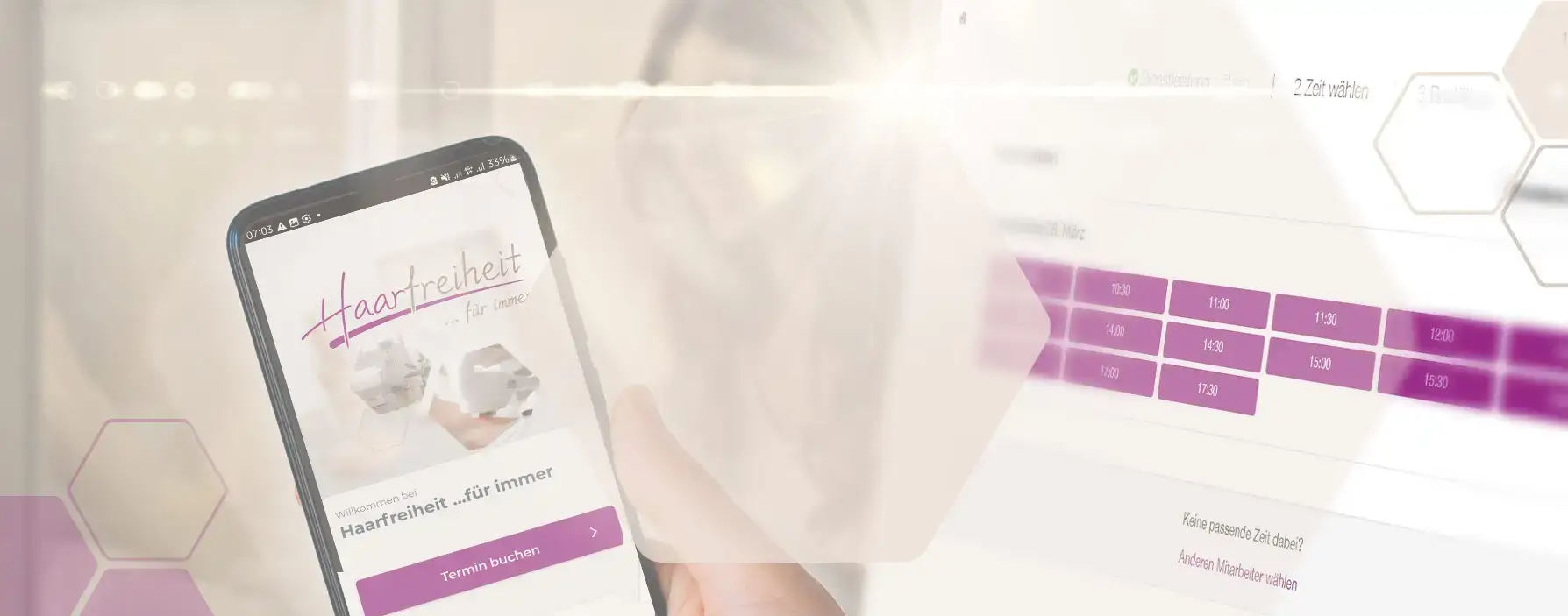 Banner Buchung Online und App Bensheim